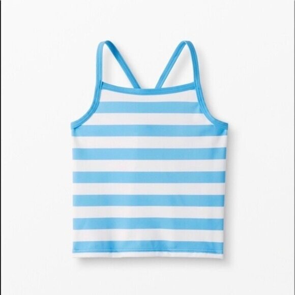Hanna Andersson Swim Set 18-24 Months Map Blue Striped Sunblock Beach Vacation - Picture 2 of 7